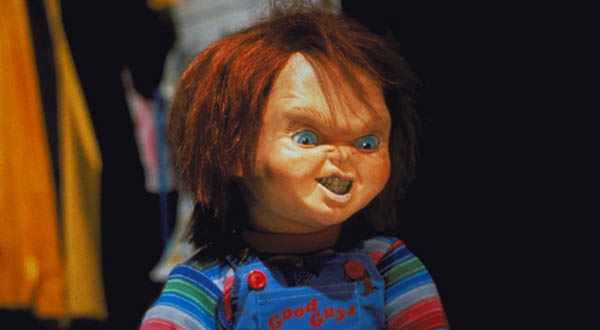 Chucky appears in a scene from the 1990 movie,...